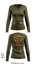 PHILLIPSBURG FIRE DEPARTMENT 39354124 Women's Long Sleeve V-neck Shirt - 102