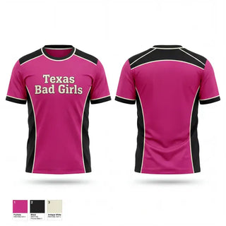 Old School Cotton Feel Shirt, Texas Bad Girls, Women's Basketball, Teamtime, Team time, sublimation, custom sports apparel, team uniforms, spirit wear, spiritwear, sports uniforms, custom shirts, team store, custom team store, fundraiser sports, apparel fundraiser