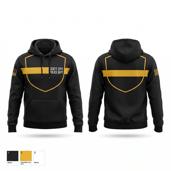 Hoodie, SCOTT CITY POLICE DEPT., Police, Teamtime, Team time, sublimation, custom sports apparel, team uniforms, spirit wear, spiritwear, sports uniforms, custom shirts, team store, custom team store, fundraiser sports, apparel fundraiser