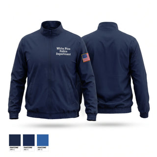 Windbreaker, White Pine Police Department, Police, Teamtime, Team time, sublimation, custom sports apparel, team uniforms, spirit wear, spiritwear, sports uniforms, custom shirts, team store, custom team store, fundraiser sports, apparel fundraiser