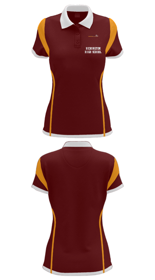 Women's Short Sleeve Performance Polo, Herington High School, Spirit Store, Teamtime, Team time, sublimation, custom sports apparel, team uniforms, spirit wear, spiritwear, sports uniforms, custom shirts, team store, custom team store, fundraiser sports, apparel fundraiser
