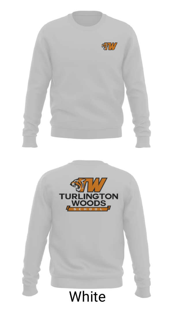Crew Neck Sweatshirt, Turlington Woods Alternative School, Spirit Store, Teamtime, Team time, sublimation, custom sports apparel, team uniforms, spirit wear, spiritwear, sports uniforms, custom shirts, team store, custom team store, fundraiser sports, apparel fundraiser