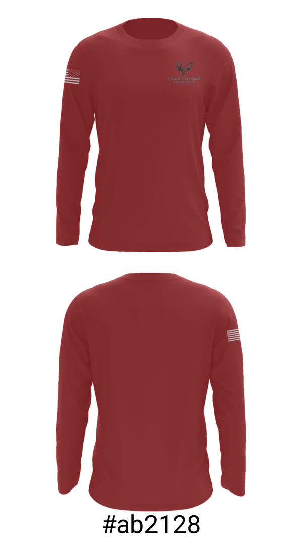 Long Sleeve Performance Shirt, Paso Robles High School Basketball, Men's Basketball, Teamtime, Team time, sublimation, custom sports apparel, team uniforms, spirit wear, spiritwear, sports uniforms, custom shirts, team store, custom team store, fundraiser sports, apparel fundraiser