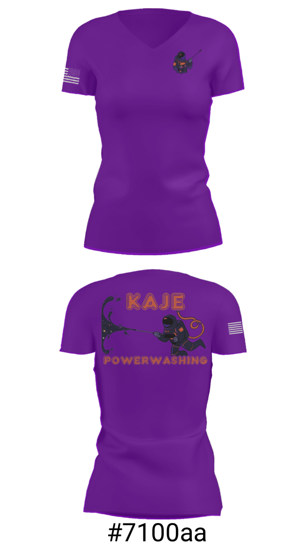 Women's Short Sleeve Vneck Shirt, K.A.J.E, , Teamtime, Team time, sublimation, custom sports apparel, team uniforms, spirit wear, spiritwear, sports uniforms, custom shirts, team store, custom team store, fundraiser sports, apparel fundraiser