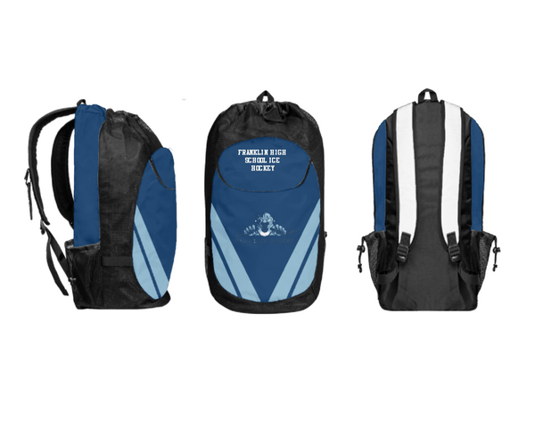 Gear Bag, Franklin High School Ice hockey, Ice Hockey, Teamtime, Team time, sublimation, custom sports apparel, team uniforms, spirit wear, spiritwear, sports uniforms, custom shirts, team store, custom team store, fundraiser sports, apparel fundraiser