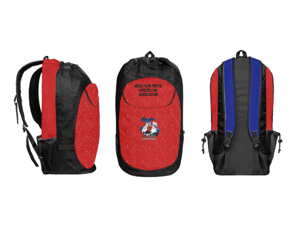 Gear Bag, Michigan Youth Wrestling Association, Wrestling, Teamtime, Team time, sublimation, custom sports apparel, team uniforms, spirit wear, spiritwear, sports uniforms, custom shirts, team store, custom team store, fundraiser sports, apparel fundraiser