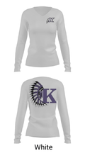 Keokuk High School 14181877 Women's Long Sleeve V-neck Shirt - 6