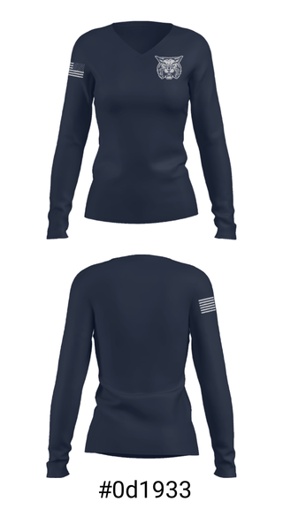 Women's Long Sleeve Vneck Shirt, Garrett Junior High School, Spirit Store, Teamtime, Team time, sublimation, custom sports apparel, team uniforms, spirit wear, spiritwear, sports uniforms, custom shirts, team store, custom team store, fundraiser sports, apparel fundraiser