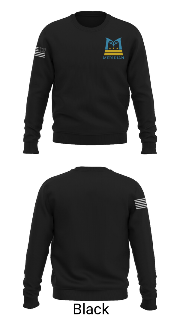 Crew Neck Sweatshirt, Meridian Public Charter School, Spirit Store, Teamtime, Team time, sublimation, custom sports apparel, team uniforms, spirit wear, spiritwear, sports uniforms, custom shirts, team store, custom team store, fundraiser sports, apparel fundraiser