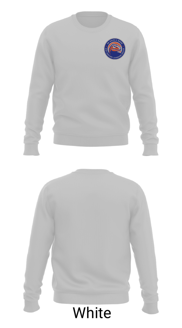 Crew Neck Sweatshirt, Dr. Ralph H. Baker 21St Century Learning Center, Spirit Store, Teamtime, Team time, sublimation, custom sports apparel, team uniforms, spirit wear, spiritwear, sports uniforms, custom shirts, team store, custom team store, fundraiser sports, apparel fundraiser