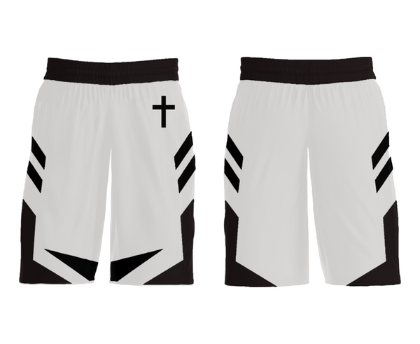 Mens Basketball Shorts, Believers, Men's Basketball, Teamtime, Team time, sublimation, custom sports apparel, team uniforms, spirit wear, spiritwear, sports uniforms, custom shirts, team store, custom team store, fundraiser sports, apparel fundraiser
