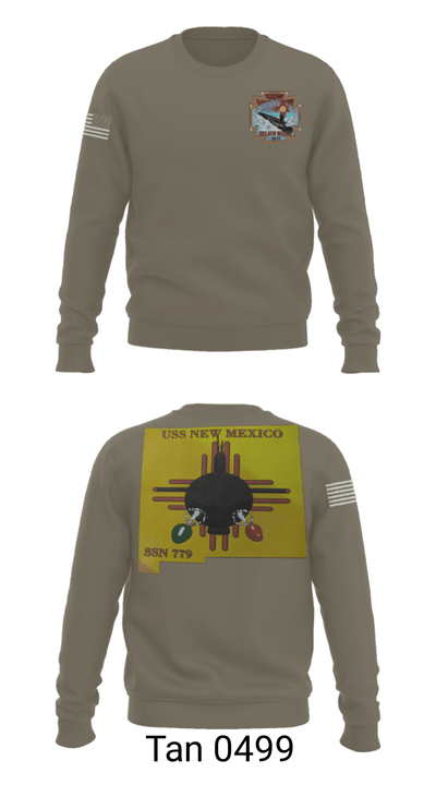 USS New Mexico 56487419 Crew Neck Sweatshirt - 34