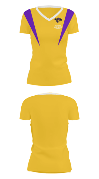 Women's Short Sleeve Vneck Shirt, Fountain Lake Middle School, Spirit Store, Teamtime, Team time, sublimation, custom sports apparel, team uniforms, spirit wear, spiritwear, sports uniforms, custom shirts, team store, custom team store, fundraiser sports, apparel fundraiser