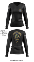 Lawrence Police FOP 1599 95636349 Women's Long Sleeve V-neck Shirt - 193
