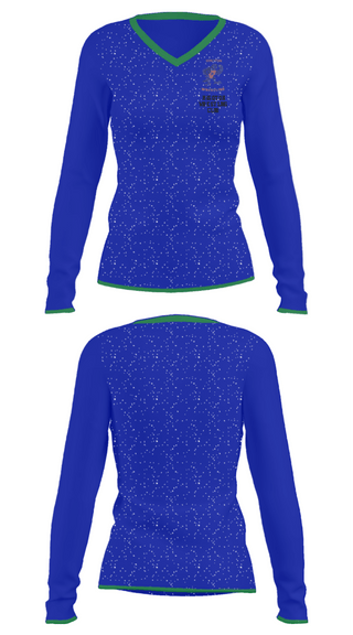 Women's Long Sleeve Vneck Shirt, Hugoton Wrestling Club, Wrestling, Teamtime, Team time, sublimation, custom sports apparel, team uniforms, spirit wear, spiritwear, sports uniforms, custom shirts, team store, custom team store, fundraiser sports, apparel fundraiser