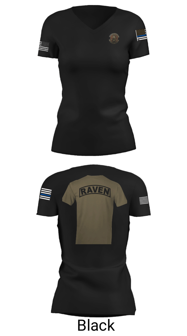 Women's Short Sleeve Vneck Shirt, , Air Force, Teamtime, Team time, sublimation, custom sports apparel, team uniforms, spirit wear, spiritwear, sports uniforms, custom shirts, team store, custom team store, fundraiser sports, apparel fundraiser
