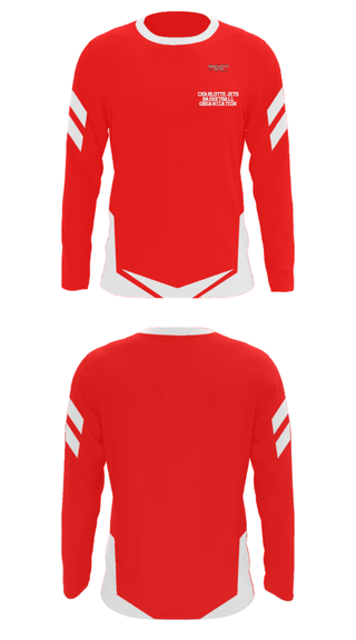 Long Sleeve Performance Shirt, Charlotte Jets Basketball Organization, Men's Basketball, Teamtime, Team time, sublimation, custom sports apparel, team uniforms, spirit wear, spiritwear, sports uniforms, custom shirts, team store, custom team store, fundraiser sports, apparel fundraiser