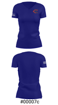 Lewis Cass High School Swimming 87230853 Women's Short Sleeve V-neck Shirt - 21