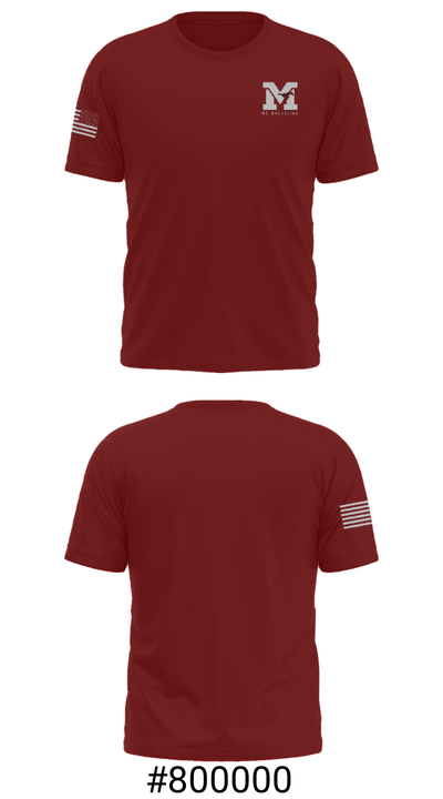 Mount Vernon High School Wrestling 5596500 Short Sleeve Performance Shirt - 19