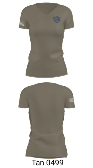 Women's Short Sleeve Vneck Shirt, , Army, Teamtime, Team time, sublimation, custom sports apparel, team uniforms, spirit wear, spiritwear, sports uniforms, custom shirts, team store, custom team store, fundraiser sports, apparel fundraiser