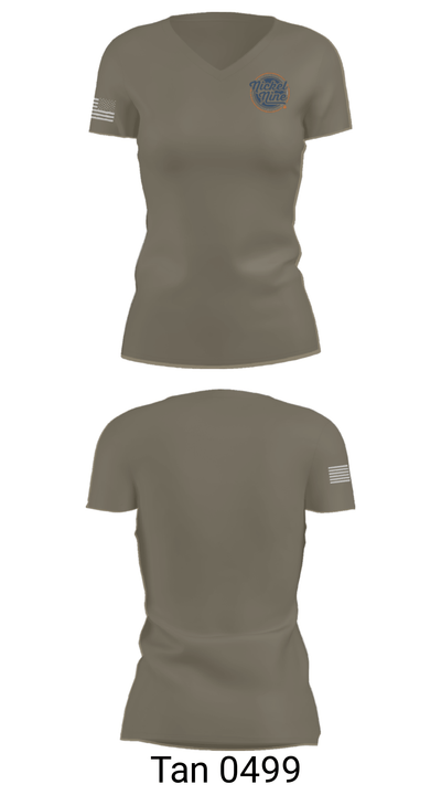 59th Quartermaster 16282203 Women's Short Sleeve V-neck Shirt - 36