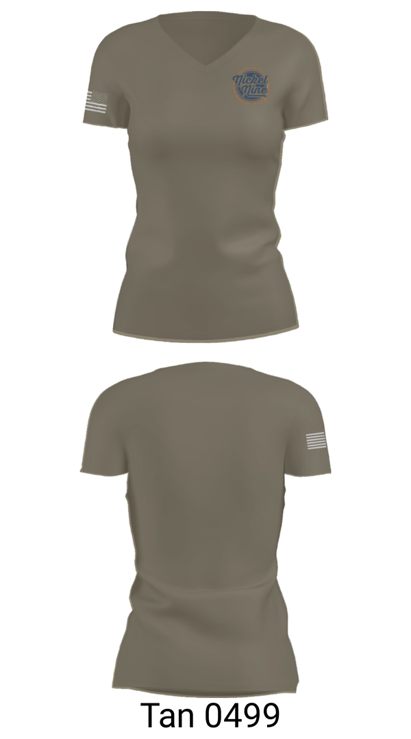 Women's Short Sleeve Vneck Shirt, , Army, Teamtime, Team time, sublimation, custom sports apparel, team uniforms, spirit wear, spiritwear, sports uniforms, custom shirts, team store, custom team store, fundraiser sports, apparel fundraiser