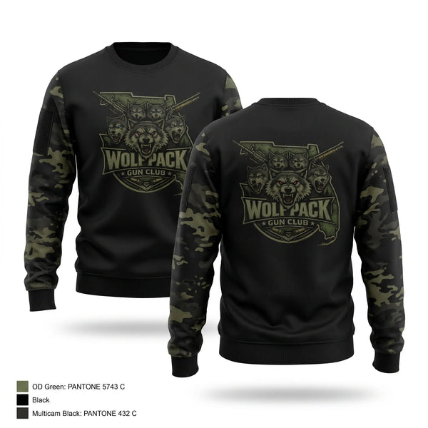 Crew Neck Sweatshirt, The Wolfpack Gun Club, , Teamtime, Team time, sublimation, custom sports apparel, team uniforms, spirit wear, spiritwear, sports uniforms, custom shirts, team store, custom team store, fundraiser sports, apparel fundraiser