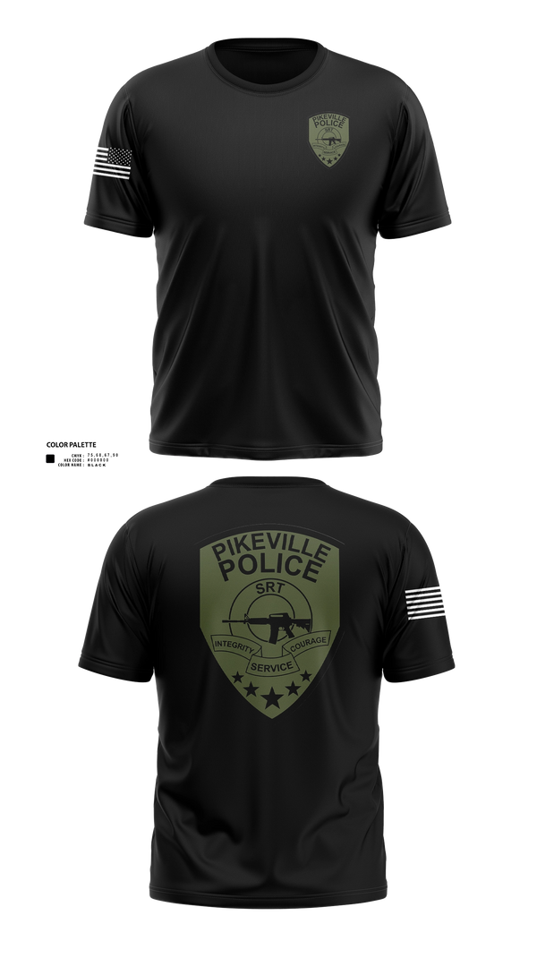 Pikeville Police SRT 98289617 Old School Cotton Feel Shirt - 21