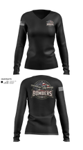 Bombers Women's Long Sleeve V-neck Shirt - 21