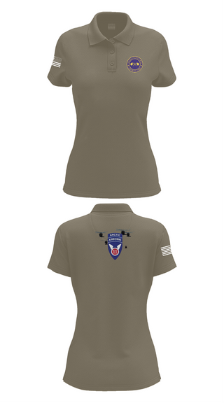 Womens Short Sleeve Performance Polo, 440th CBRN CO, , Teamtime, Team time, sublimation, custom sports apparel, team uniforms, spirit wear, spiritwear, sports uniforms, custom shirts, team store, custom team store, fundraiser sports, apparel fundraiser