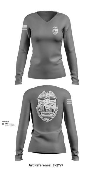 Womens Long Sleeve Vneck Shirt, SERVICES DIV., , Teamtime, Team time, sublimation, custom sports apparel, team uniforms, spirit wear, spiritwear, sports uniforms, custom shirts, team store, custom team store, fundraiser sports, apparel fundraiser