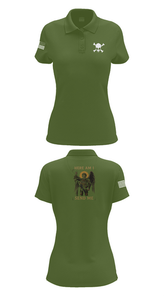 Womens Short Sleeve Performance Polo, Charlie Co., , Teamtime, Team time, sublimation, custom sports apparel, team uniforms, spirit wear, spiritwear, sports uniforms, custom shirts, team store, custom team store, fundraiser sports, apparel fundraiser