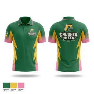 Short Sleeve Performance Polo, Crushers, Cheer, Teamtime, Team time, sublimation, custom sports apparel, team uniforms, spirit wear, spiritwear, sports uniforms, custom shirts, team store, custom team store, fundraiser sports, apparel fundraiser