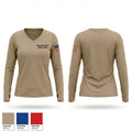 Maverick County Sheriffs Office Women's Long Sleeve V-neck Shirt - 1
