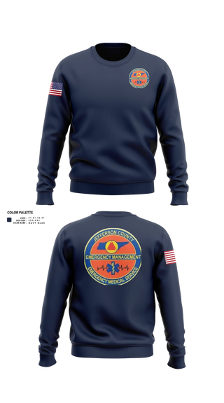 Crew Neck Sweatshirt, JEFFERSON COUNTY EMS, EMS/EMT, Teamtime, Team time, sublimation, custom sports apparel, team uniforms, spirit wear, spiritwear, sports uniforms, custom shirts, team store, custom team store, fundraiser sports, apparel fundraiser
