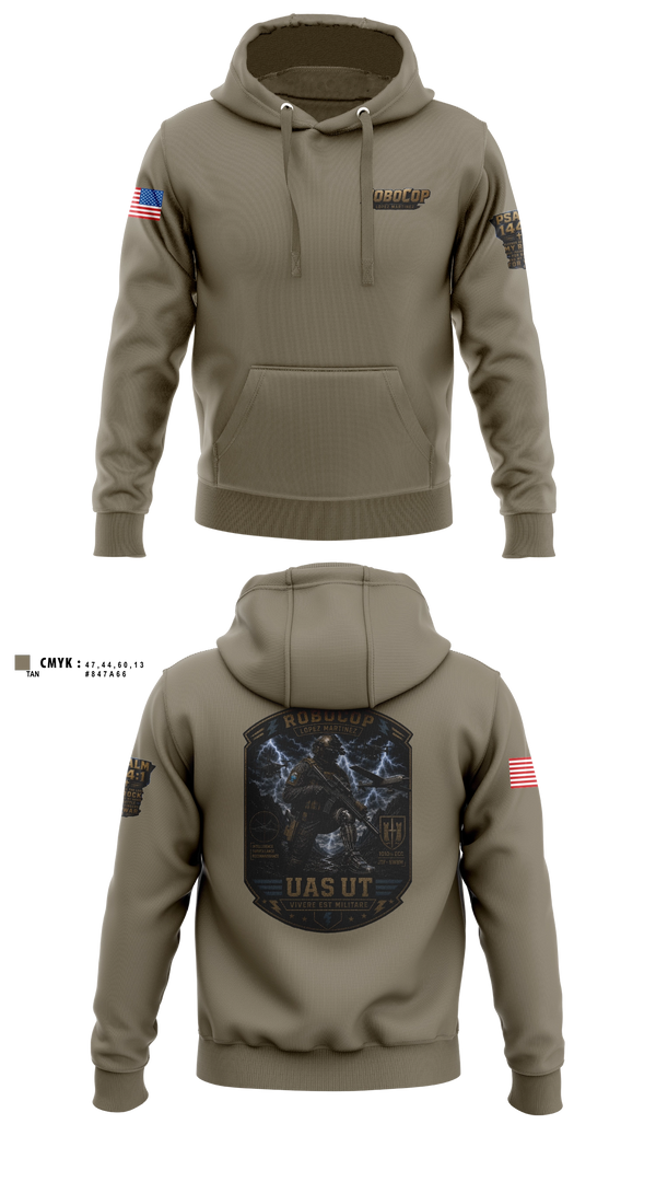 Hoodie, Robocop UAS UT, Baseball, Teamtime, Team time, sublimation, custom sports apparel, team uniforms, spirit wear, spiritwear, sports uniforms, custom shirts, team store, custom team store, fundraiser sports, apparel fundraiser