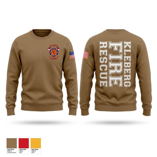 Crew Neck Sweatshirt, Kleberg County Fire & Rescue, Fire Department, Teamtime, Team time, sublimation, custom sports apparel, team uniforms, spirit wear, spiritwear, sports uniforms, custom shirts, team store, custom team store, fundraiser sports, apparel fundraiser