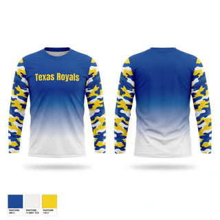 Long Sleeve Performance Shirt, Texas Royals, Baseball, Teamtime, Team time, sublimation, custom sports apparel, team uniforms, spirit wear, spiritwear, sports uniforms, custom shirts, team store, custom team store, fundraiser sports, apparel fundraiser
