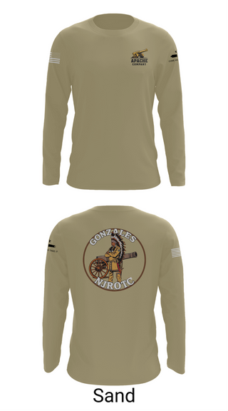 Long Sleeve Performance Shirt, NJROTC Apache Company, , Teamtime, Team time, sublimation, custom sports apparel, team uniforms, spirit wear, spiritwear, sports uniforms, custom shirts, team store, custom team store, fundraiser sports, apparel fundraiser