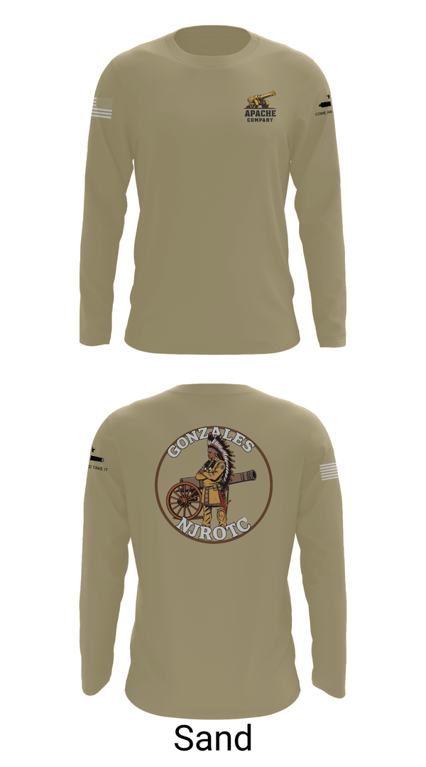Long Sleeve Performance Shirt, NJROTC Apache Company, , Teamtime, Team time, sublimation, custom sports apparel, team uniforms, spirit wear, spiritwear, sports uniforms, custom shirts, team store, custom team store, fundraiser sports, apparel fundraiser