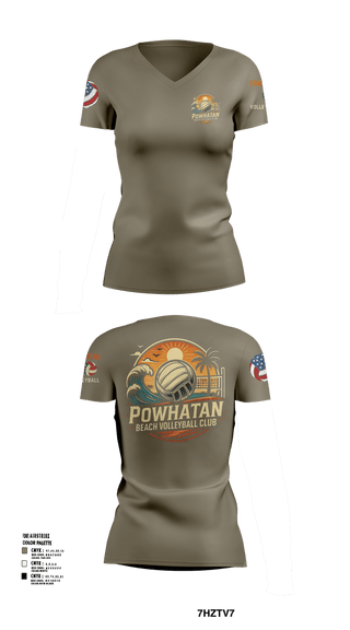 Womens Short Sleeve Vneck Shirt, VB, Women's Volleyball, Teamtime, Team time, sublimation, custom sports apparel, team uniforms, spirit wear, spiritwear, sports uniforms, custom shirts, team store, custom team store, fundraiser sports, apparel fundraiser