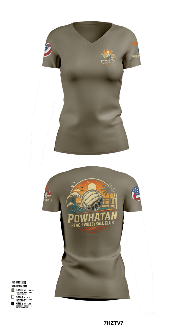 Womens Short Sleeve Vneck Shirt, VB, Women's Volleyball, Teamtime, Team time, sublimation, custom sports apparel, team uniforms, spirit wear, spiritwear, sports uniforms, custom shirts, team store, custom team store, fundraiser sports, apparel fundraiser