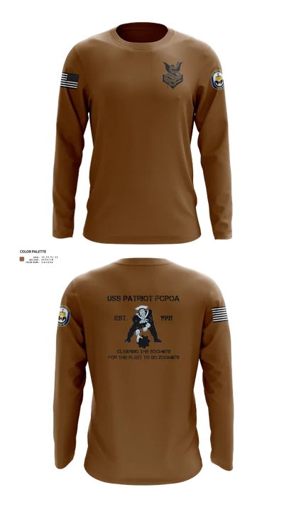 Uss patriot 25389184 Long Sleeve Performance Shirt 21