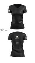 Delta Co. 1-3 Attack Battalion Women's Short Sleeve V-neck Shirt - 1