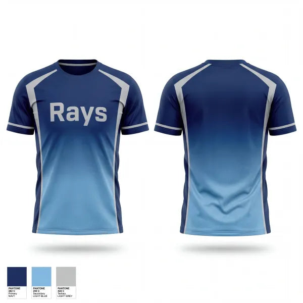 Old School Cotton Feel Shirt, Rays, Baseball, Teamtime, Team time, sublimation, custom sports apparel, team uniforms, spirit wear, spiritwear, sports uniforms, custom shirts, team store, custom team store, fundraiser sports, apparel fundraiser