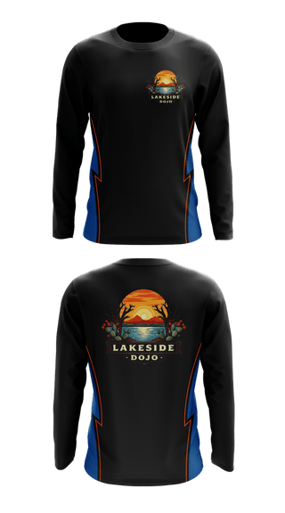 Long Sleeve Rash Guard Shirt, Lakeside Dojo, , Teamtime, Team time, sublimation, custom sports apparel, team uniforms, spirit wear, spiritwear, sports uniforms, custom shirts, team store, custom team store, fundraiser sports, apparel fundraiser