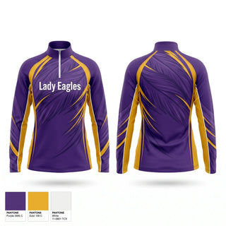 Quarter Zip Jacket, Lady Eagles, Women's Volleyball, Teamtime, Team time, sublimation, custom sports apparel, team uniforms, spirit wear, spiritwear, sports uniforms, custom shirts, team store, custom team store, fundraiser sports, apparel fundraiser