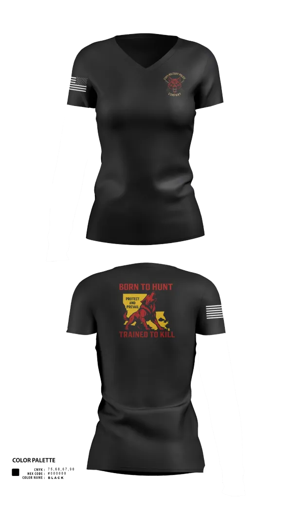 Womens Short Sleeve Vneck Shirt, 239th Military Police Company, , Teamtime, Team time, sublimation, custom sports apparel, team uniforms, spirit wear, spiritwear, sports uniforms, custom shirts, team store, custom team store, fundraiser sports, apparel fundraiser