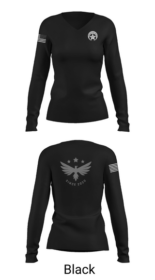 Womens Long Sleeve Vneck Shirt, VCAIT, Police, Teamtime, Team time, sublimation, custom sports apparel, team uniforms, spirit wear, spiritwear, sports uniforms, custom shirts, team store, custom team store, fundraiser sports, apparel fundraiser