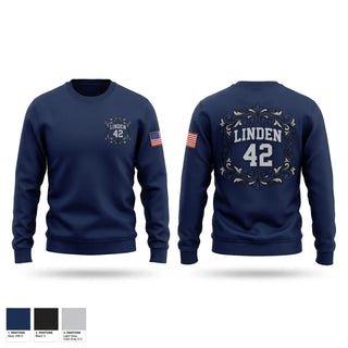 Crew Neck Sweatshirt, Linden 42, Police, Teamtime, Team time, sublimation, custom sports apparel, team uniforms, spirit wear, spiritwear, sports uniforms, custom shirts, team store, custom team store, fundraiser sports, apparel fundraiser